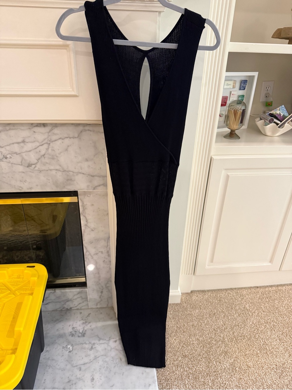 Lush Black Sleeveless Ribbed Maxi Dress